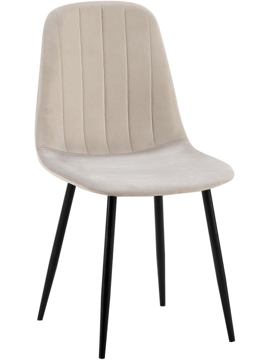 Baxter fluwelen eetkamerstoel, grijs Baxter fluwelen eetkamerstoel, grijs