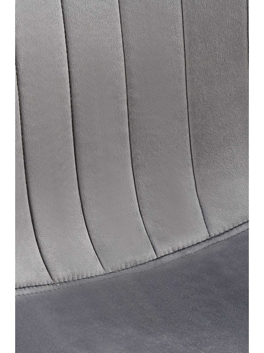 Baxter fluwelen eetkamerstoel, donkergrijs Baxter fluwelen eetkamerstoel, donkergrijs