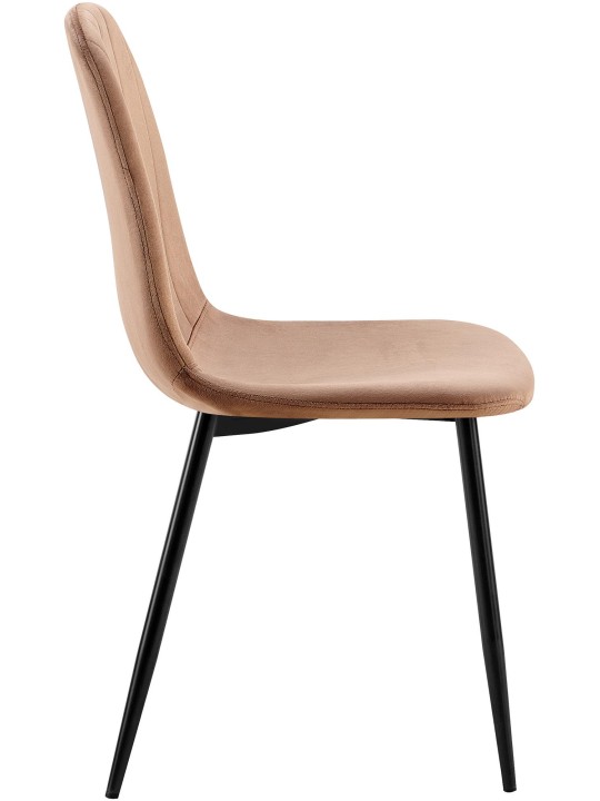 Baxter fluwelen eetkamerstoel, bruin Baxter fluwelen eetkamerstoel, bruin