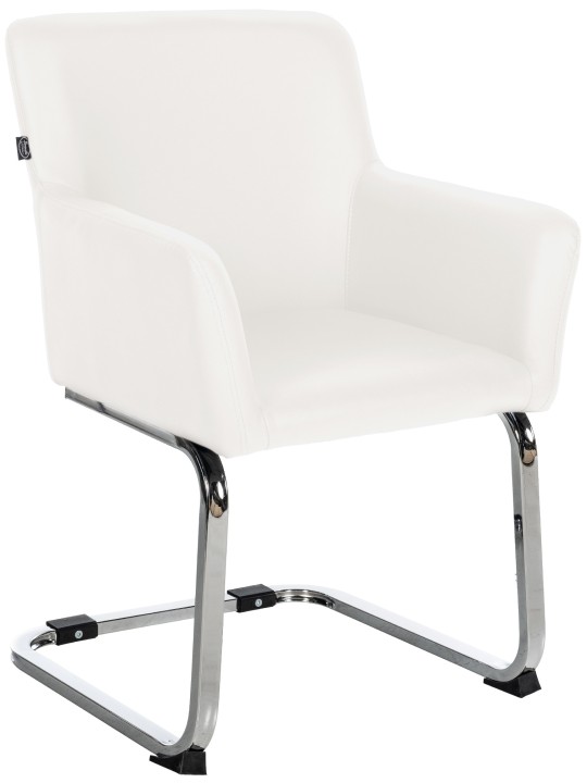 Stoel Puka kunstleer, wit