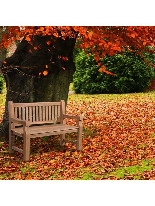 Teakhouten bank Jackson 120 cm met deksel, teak Teakhouten bank Jackson 120 cm met deksel, teak