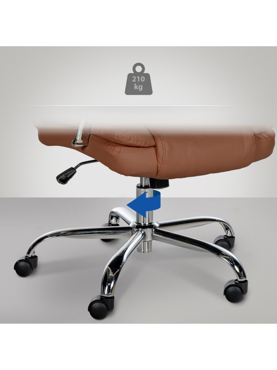 Bureaustoel BIG Xanthos, lichtbruin
