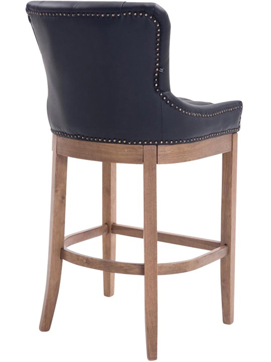 Barkruk Lakewood echt leer, antiek licht, zwart Barkruk Lakewood echt leer, antiek licht, zwart