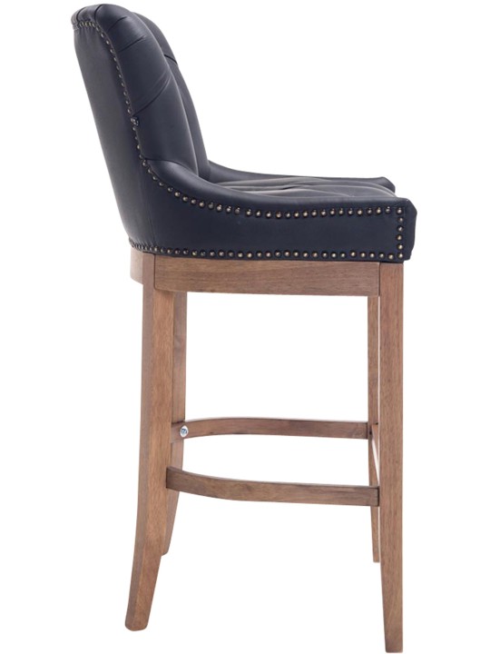 Barkruk Lakewood echt leer, antiek licht, zwart Barkruk Lakewood echt leer, antiek licht, zwart