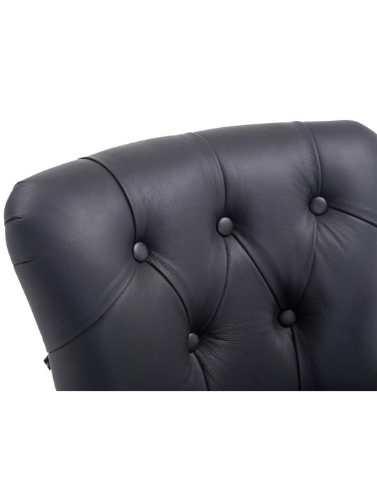 Barkruk Lakewood echt leer, antiek, zwart Barkruk Lakewood echt leer, antiek, zwart