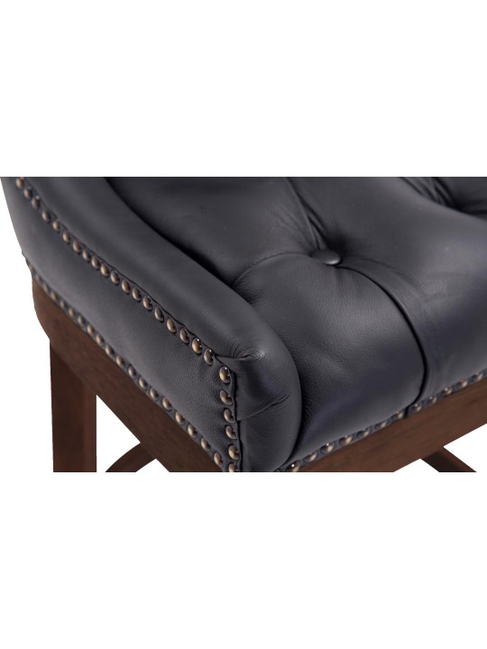 Barkruk Lakewood echt leer, antiek, zwart Barkruk Lakewood echt leer, antiek, zwart