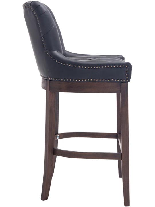 Barkruk Lakewood echt leer, antiek, zwart Barkruk Lakewood echt leer, antiek, zwart