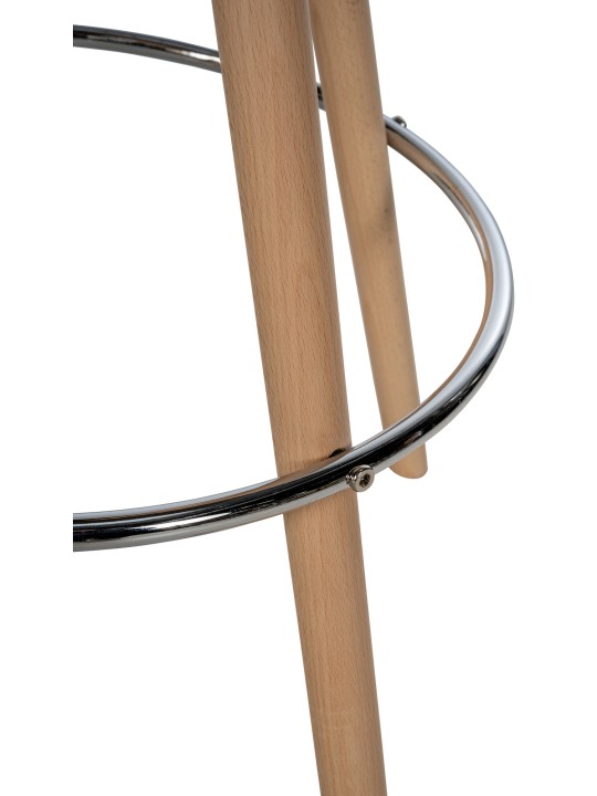 Barkruk Corbin stof rond naturel, taupe Barkruk Corbin stof rond naturel, taupe