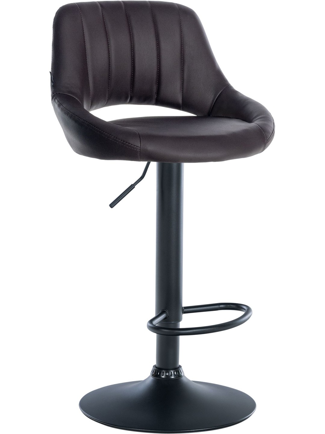 Barkruk Milet kunstleer, bruin