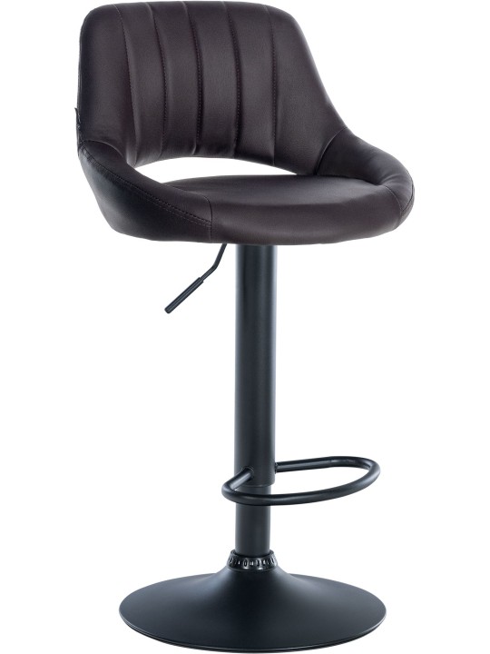 Barkruk Milet kunstleer, bruin