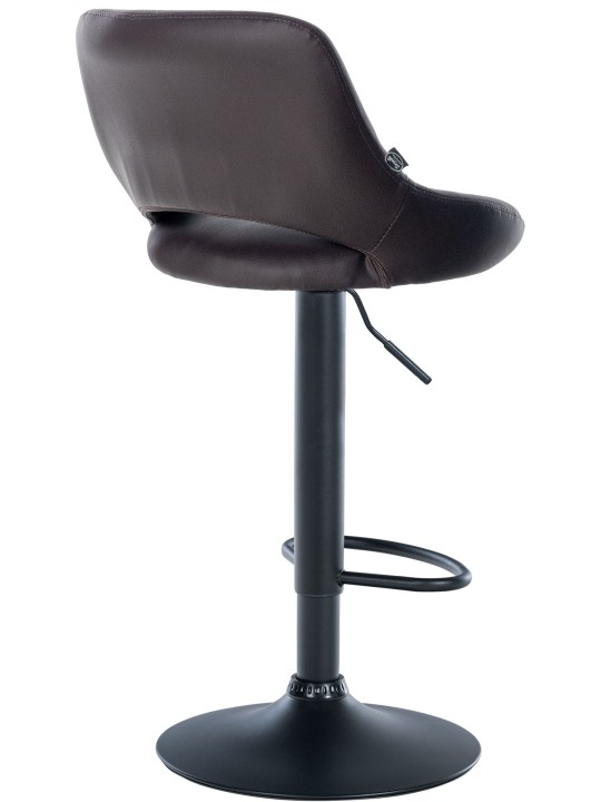 Barkruk Milet kunstleer, bruin