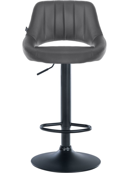 Barkruk Milet kunstleer, grijs