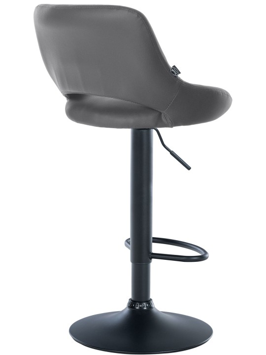 Barkruk Milet kunstleer, grijs