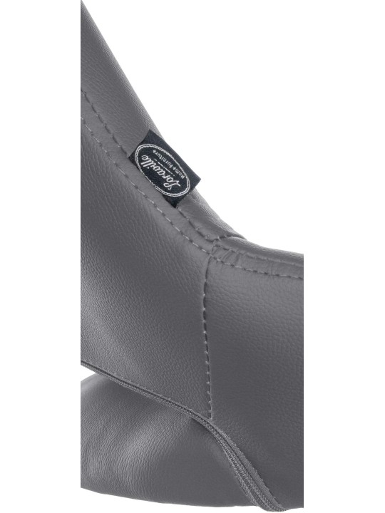 Barkruk Milet kunstleer, grijs