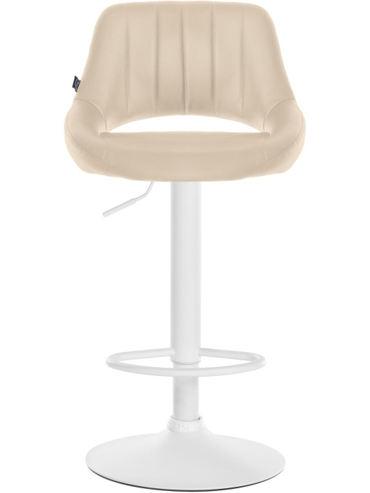 Set van 2 barkrukken Milet kunstleer W, crème