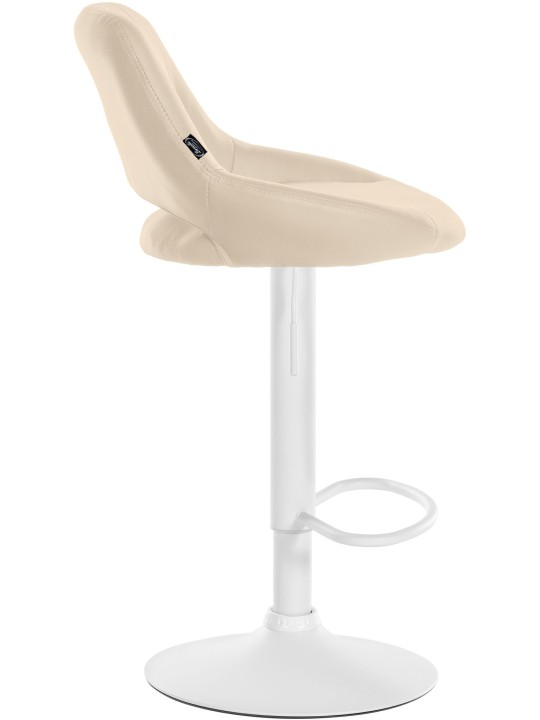 Set van 2 barkrukken Milet kunstleer W, crème