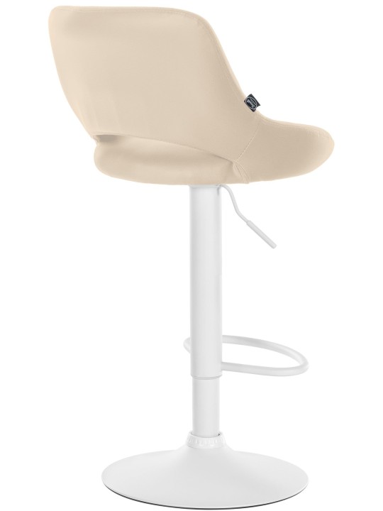 Set van 2 barkrukken Milet kunstleer W, crème