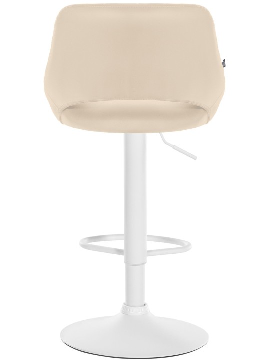 Set van 2 barkrukken Milet kunstleer W, crème