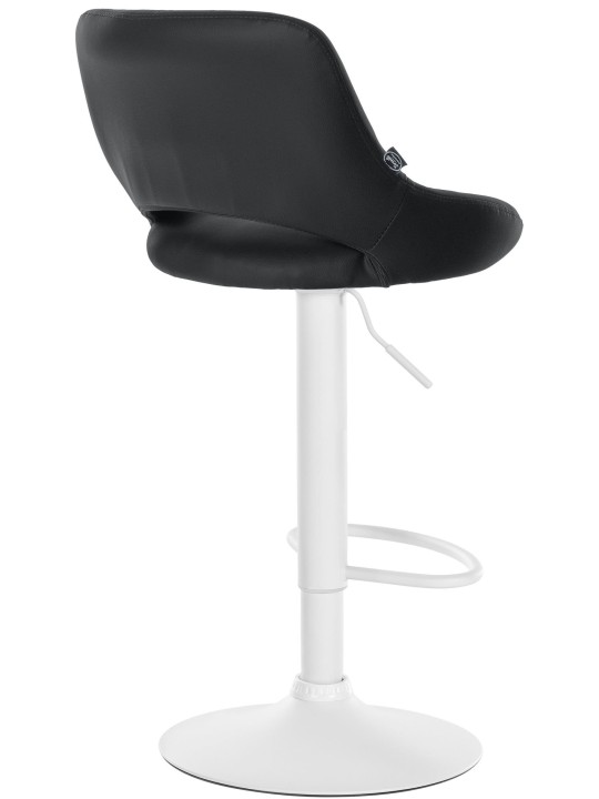 Set van 2 barkrukken Milet kunstleer W, zwart