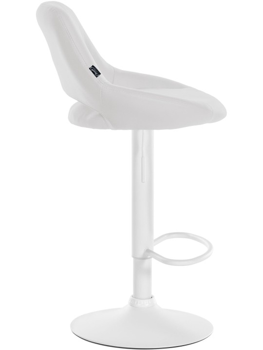 Set van 2 barkrukken Milet kunstleer W, wit