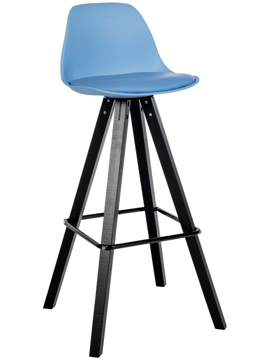 Barkruk Corbin kunstleer Vierkant, blauw Barkruk Corbin kunstleer Vierkant, blauw