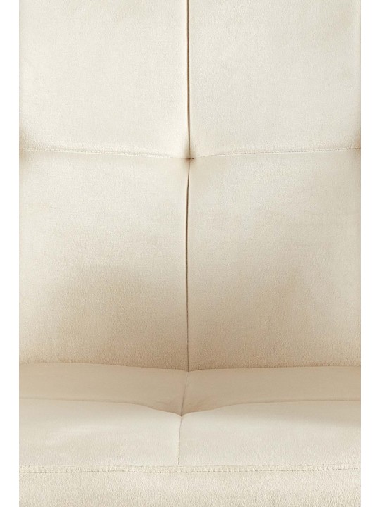 Bezoekersstoel Emia fluweel, crème