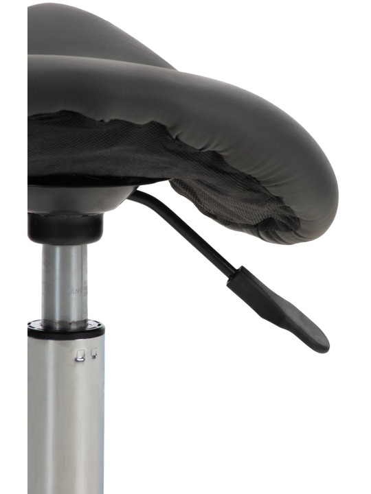 Set van 2 werkkrukken Reno kunstleer, grijs