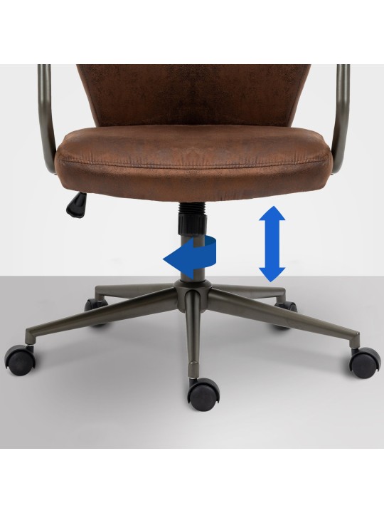 Bureaustoel Pocatello, cognac