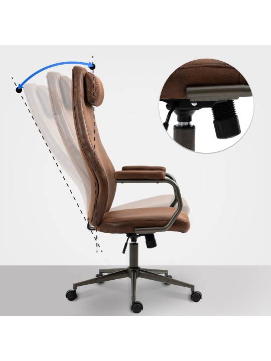 Bureaustoel Pocatello, cognac