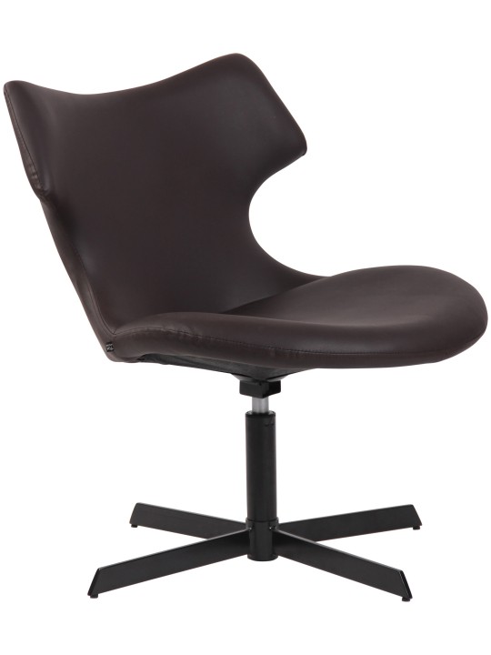 Ligstoel Welland kunstleer, bruin