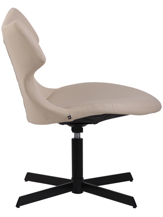 Ligstoel Welland kunstleer, crème