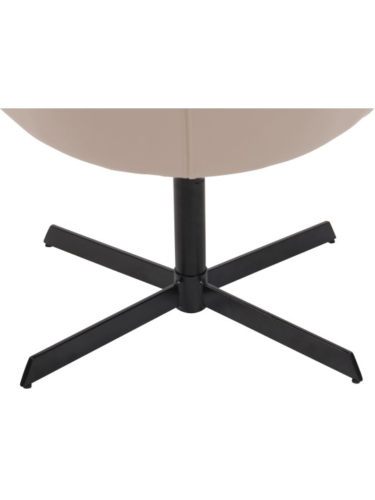 Ligstoel Welland kunstleer, crème