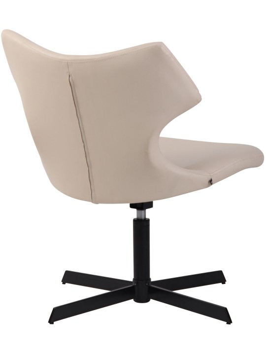 Ligstoel Welland kunstleer, crème