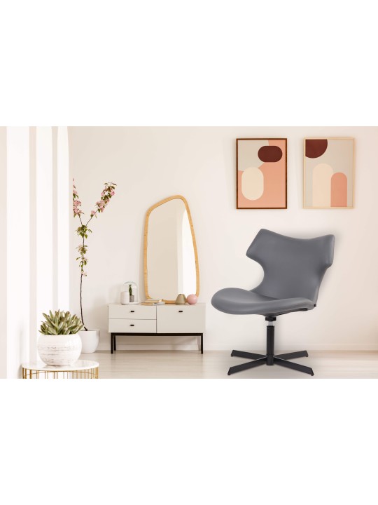 Ligstoel Welland kunstleer, grijs