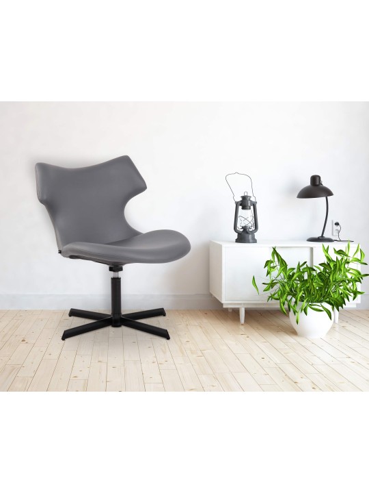 Ligstoel Welland kunstleer, grijs