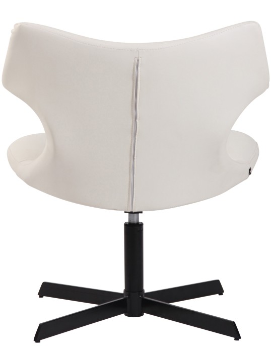 Ligstoel Welland kunstleer, wit