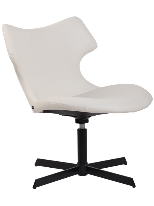 Ligstoel Welland kunstleer, wit