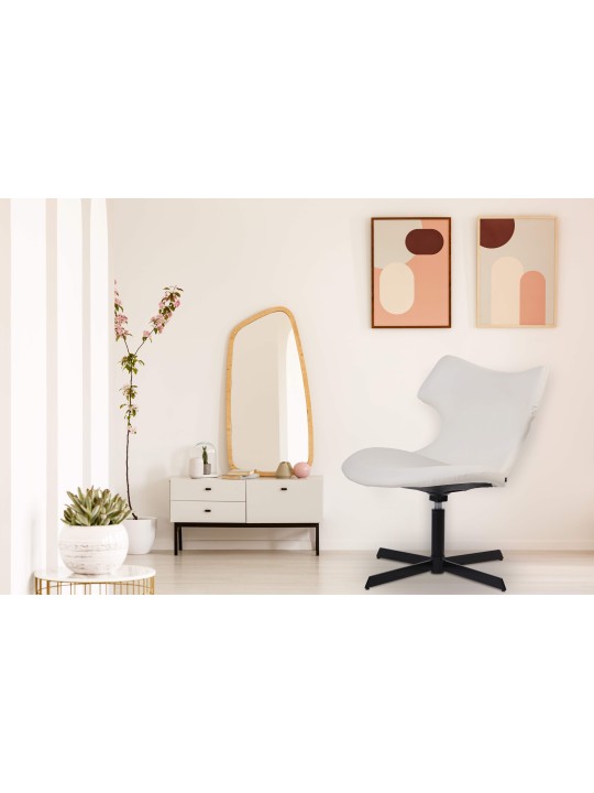 Ligstoel Welland kunstleer, wit