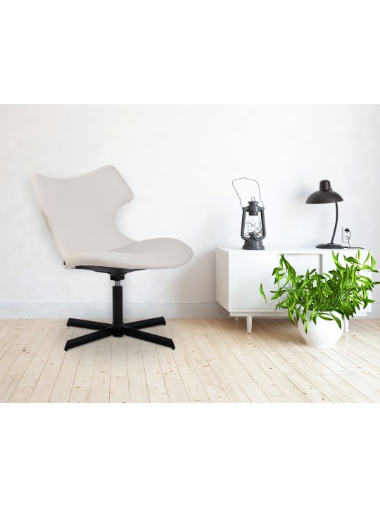 Ligstoel Welland kunstleer, wit