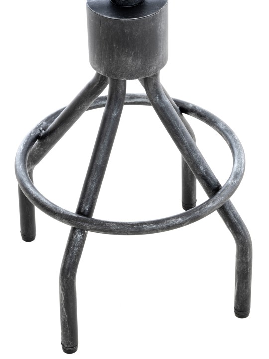 Set van 2 barkrukken Hanam, antiek zilver