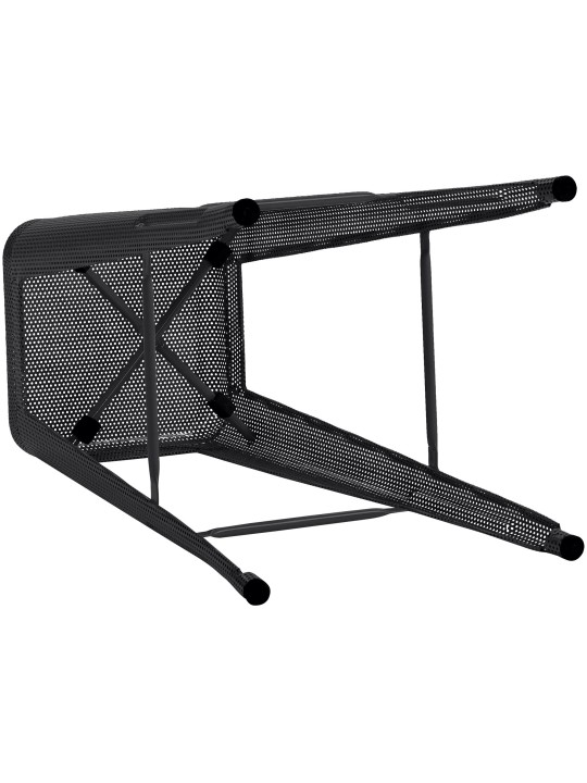 Set van 4 barkrukken Fletcher, zwart