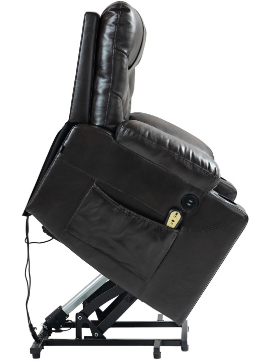 Fauteuil Andover kunstleer, bruin