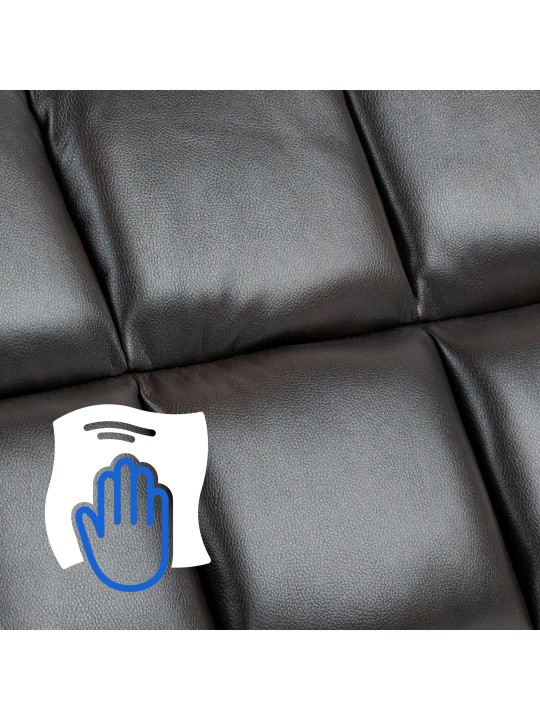 Fauteuil Andover kunstleer, bruin