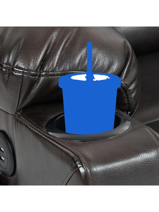 Fauteuil Andover kunstleer, bruin