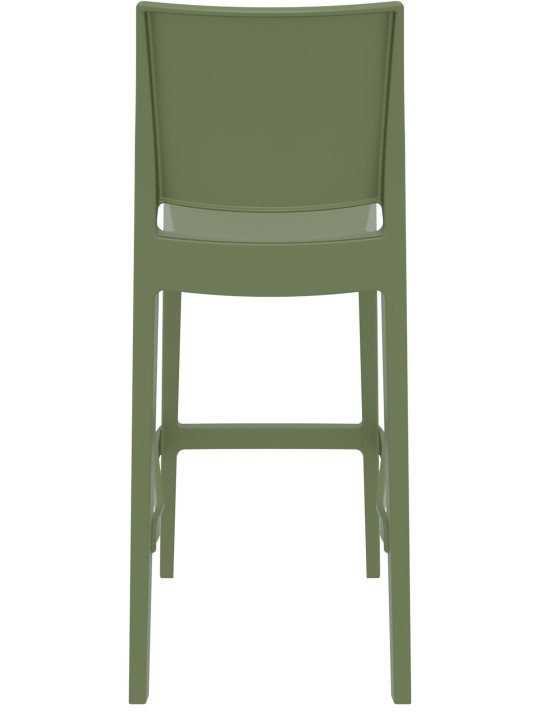 Set van 2 barkrukken Maya, olijfgroen