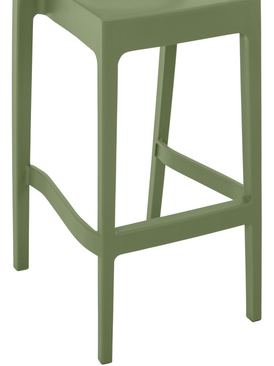 Set van 2 barkrukken Maya, olijfgroen