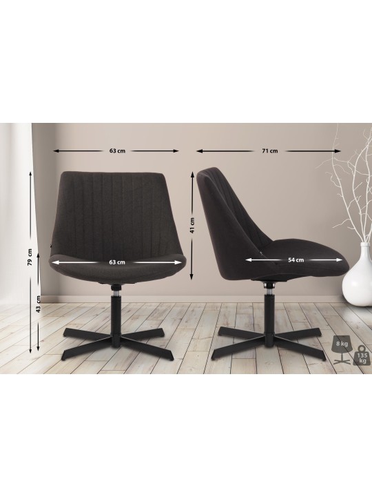 Ligstoel Granby, donkergrijs Ligstoel Granby, donkergrijs