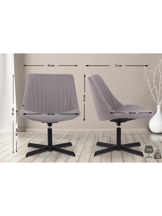 Ligstoel Granby, grijs