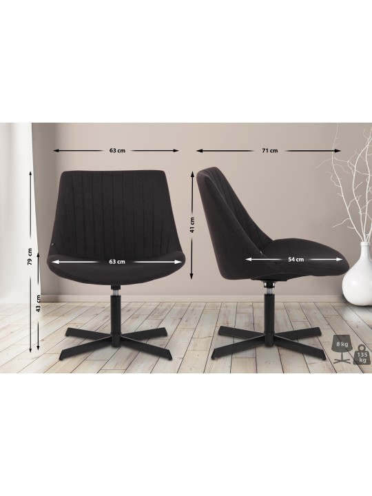 Ligstoel Granby, zwart Ligstoel Granby, zwart