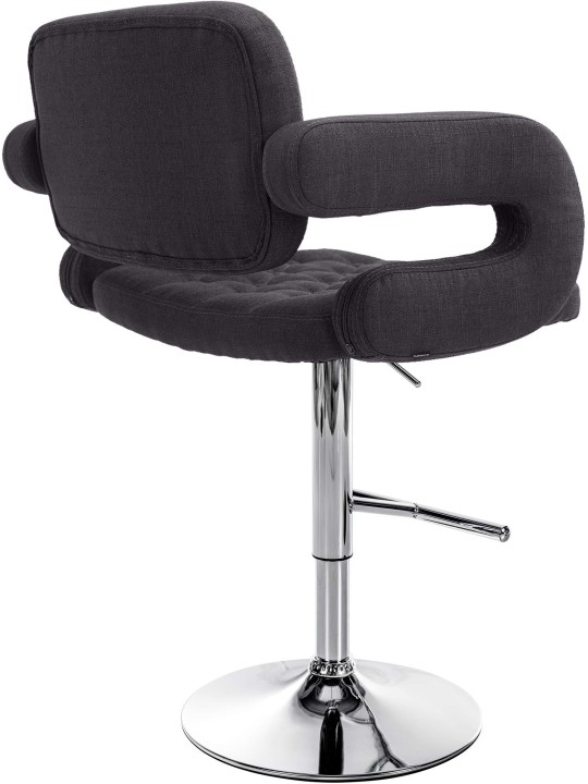 Barkruk Dublin FABRIC C, zwart